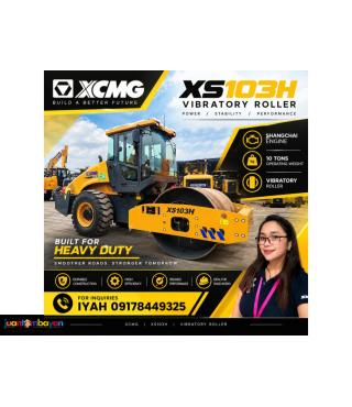 XCMG XS103H VIBRATORY ROLLER SHANGCHAI ENGINE 10T
