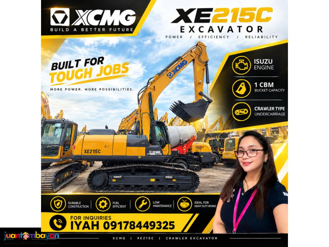 XCMG XE215C EXCAVATOR CRAWLER TYPE ISUZU ENGINE 1cbm