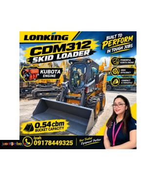 LONKING CDM312 SKID LOADER KUBOTA ENGINE 0.54cbm