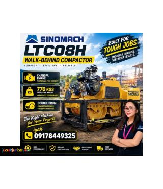 SINOMACH LTC08H WALK-BEHIND COMPACTOR CHANGFA ENGINE 770 KGS