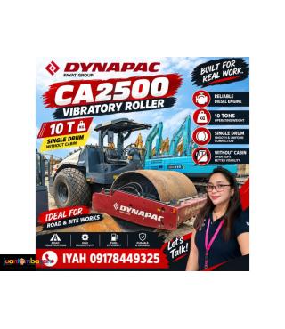 DYNAPAC CA2500 VIBRATORY ROLLER 10 T, WITHOUT CABIN 