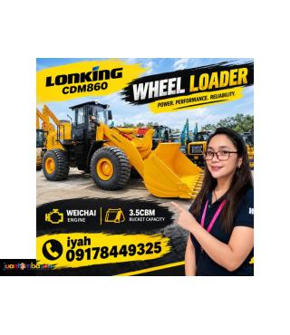 LONKING CDM860 WHEEL LOADER WEICHAI ENGINE 3.5CBM
