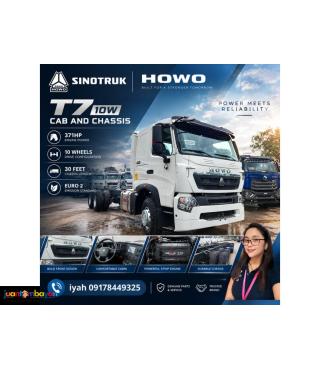 SINOTRUK HOWO T7 10W CAB AND CHASSIS 371HP 30 FEET EURO 2