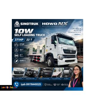 SINOTRUK HOWO NX 10W SELF LOADING TRUCK 371HP 22T, 8T WINCH EURO 2