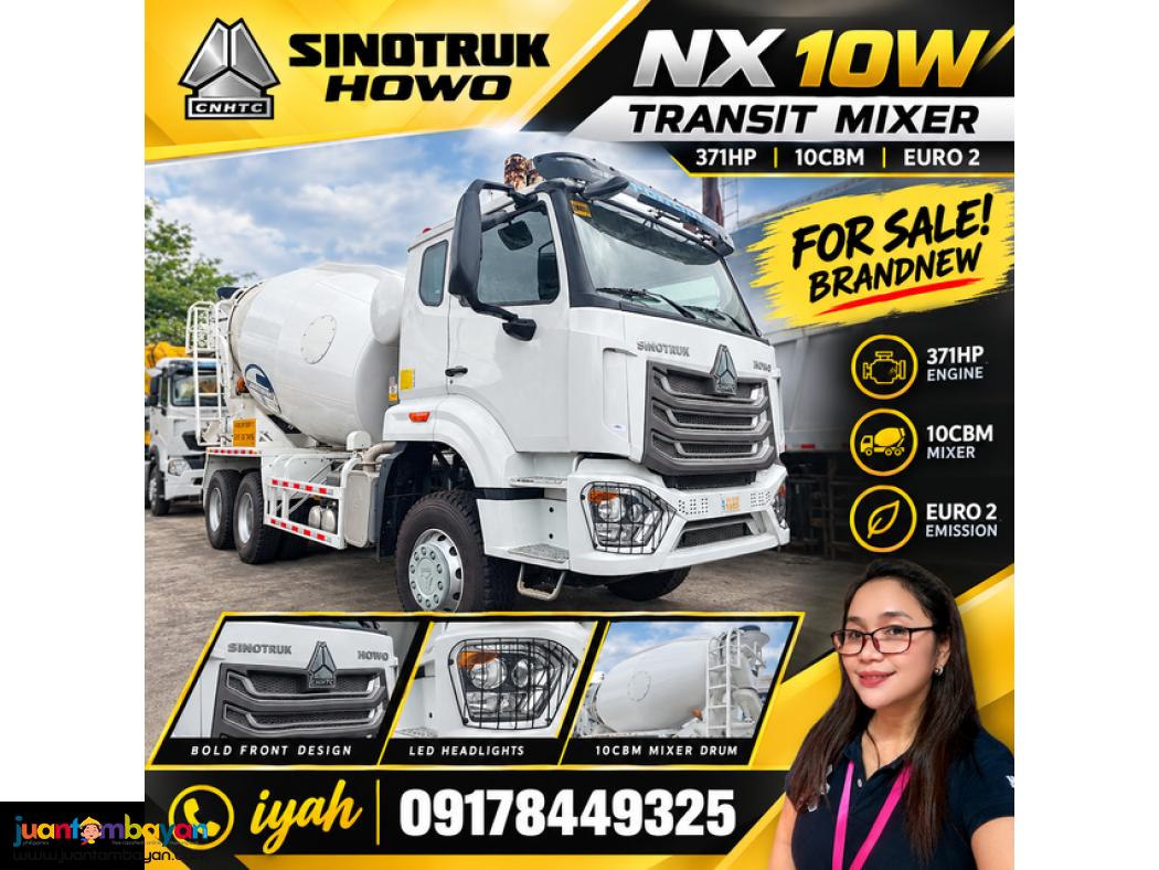 SINOTRUK HOWO NX 10W TRANSIT MIXER 371HP 10CBM EURO 2