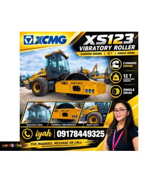 XCMG XS123 VIBRATORY ROLLER CUMMINS ENGINE 12 T, SINGLE DRUM
