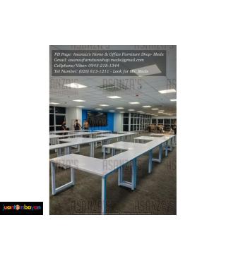 CUSTOMIZED OFFICE TABLE WITH TUBULAR LEGS