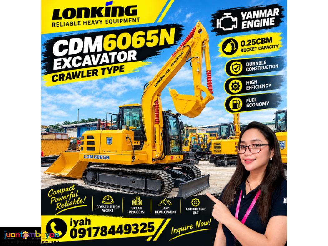 LONKING CDM6065N EXCAVATOR CRAWLER TYPE (YANMAR) 0.25CBM