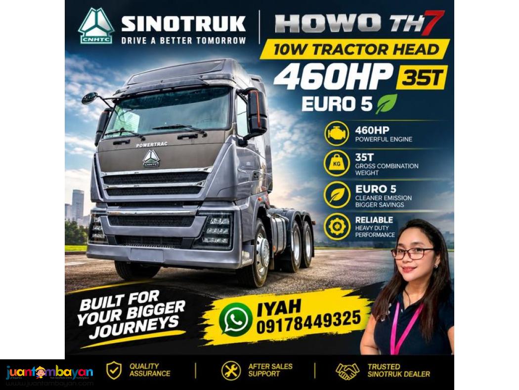 SINOTRUK HOWO TH7 6X4 TRACTOR HEAD 460HP 