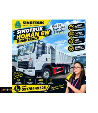 SINOTRUK HOMAN 6W DUMPTRUCK 220HP WEICHAI ENGINE 14CBM EURO 2