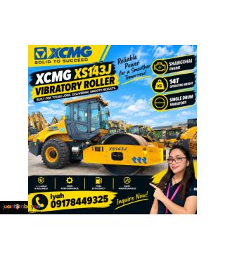 XCMG XS143J VIBRATORY ROLLER SHANGCHAI 14T SINGLE DRUM