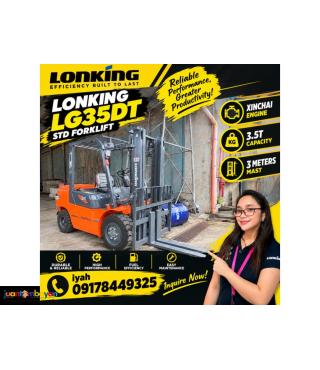 LONKING LG35DT STD FORKLIFT XINCHAI ENGINE 3.5T 3 METERS MAST