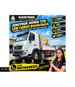 SINOTRUK HOWO T7S 12W CARGO BOOMTRUCK-16T TELESCOPIC TYPE EURO 5