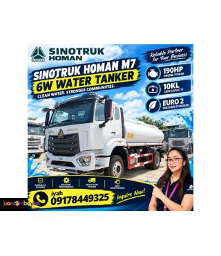SINOTRUK HOMAN M7 6W WATER TANKER 190HP 10KL EURO 2