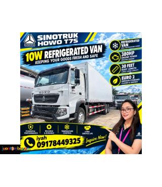SINOTRUK HOWO T7S 10W REFRIGERATED VAN 380HP 30 FEET EURO 2