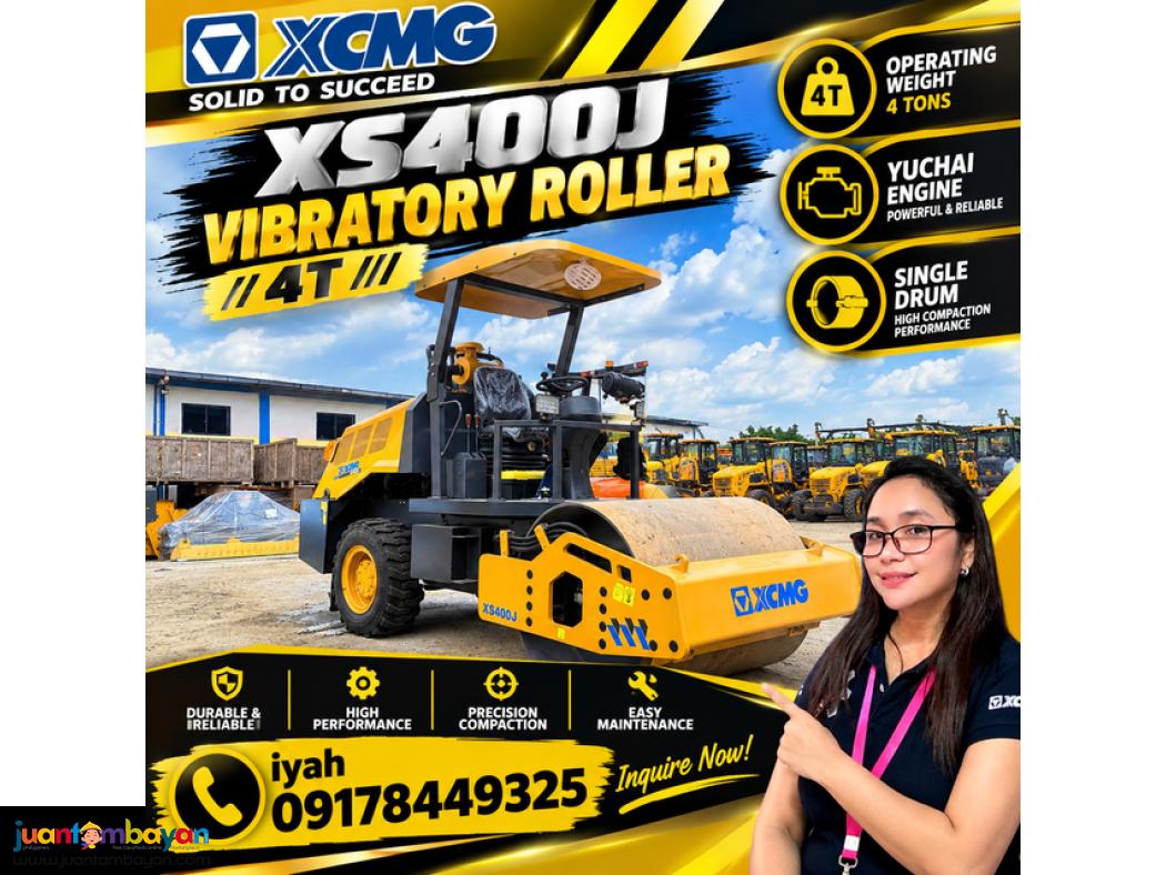 XCMG XS400J VIBRATORY ROLLER 4T- SINGLE DRUM