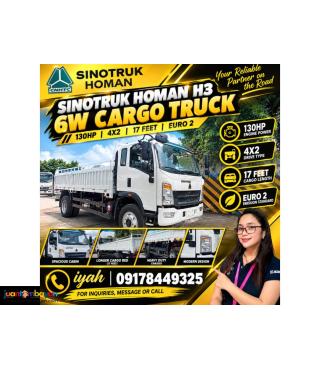 SINOTRUK HOMAN H3 6W CARGO TRUCK 130HP 4X2 17 FEET EURO 2