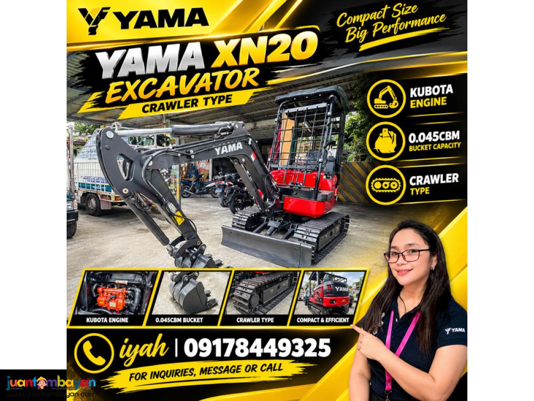 YAMA XN20 EXCAVATOR CRAWLER TYPE KUBOTA ENGINE 0.045CBM