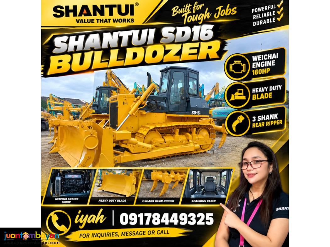 SHANTUI SD16 BULLDOZER WEICHAI ENGINE 160HP, with ripper