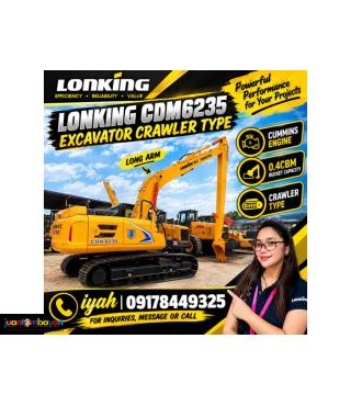 LONKING CDM6235 EXCAVATOR CRAWLER TYPE (CUMMINS) 0.4CBM LONG ARM