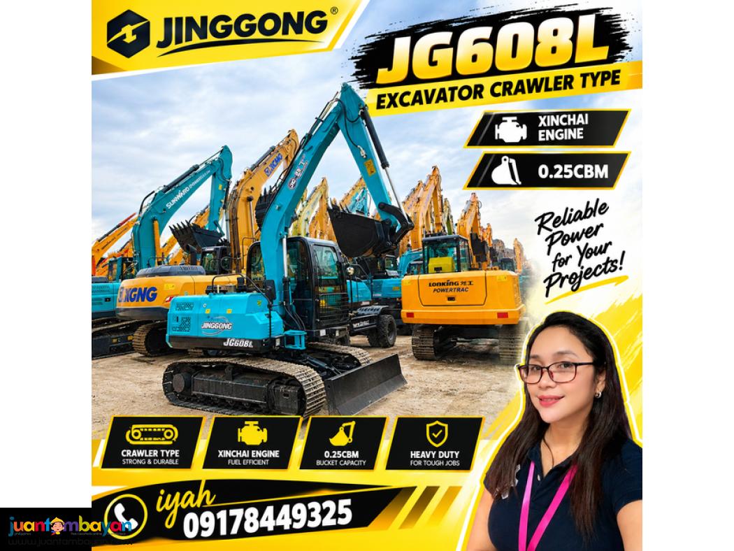 JINGGONG JG608L EXCAVATOR CRAWLER TYPE XINCHAI ENGINE 0.25CBM