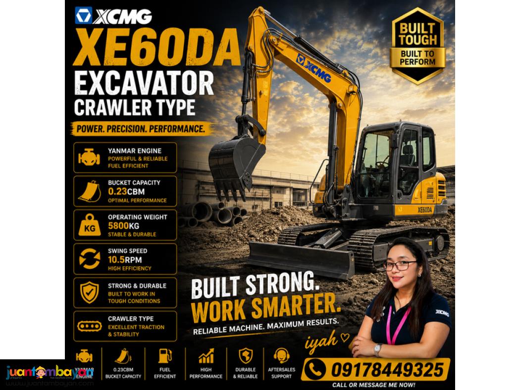 XCMG XE60DA EXCAVATOR 0.23CBM
