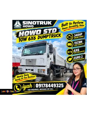 SINOTRUK HOWO STD 10W 6X6 DUMPTRUCK 340HP 15CBM EURO 2