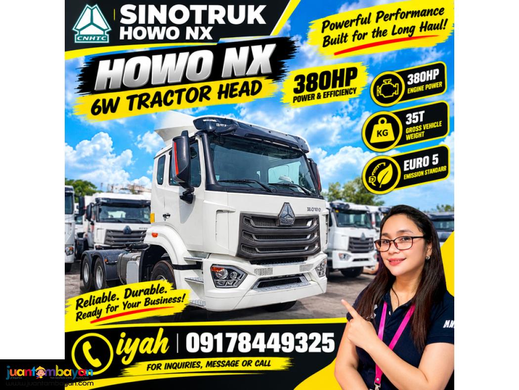 SINOTRUK HOWO NX 6W TRACTOR HEAD 380HP 35T EURO 5