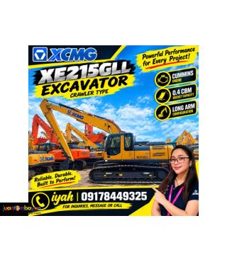 XCMG XE215GLL EXCAVATOR CRAWLER TYPE ISUZU- ENGINE 0.4CBM LONG 