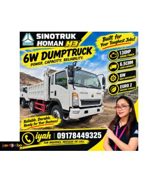 SINOTRUK HOMAN H3 6W DUMPTRUCK 130HP 6.5CBM EURO 2