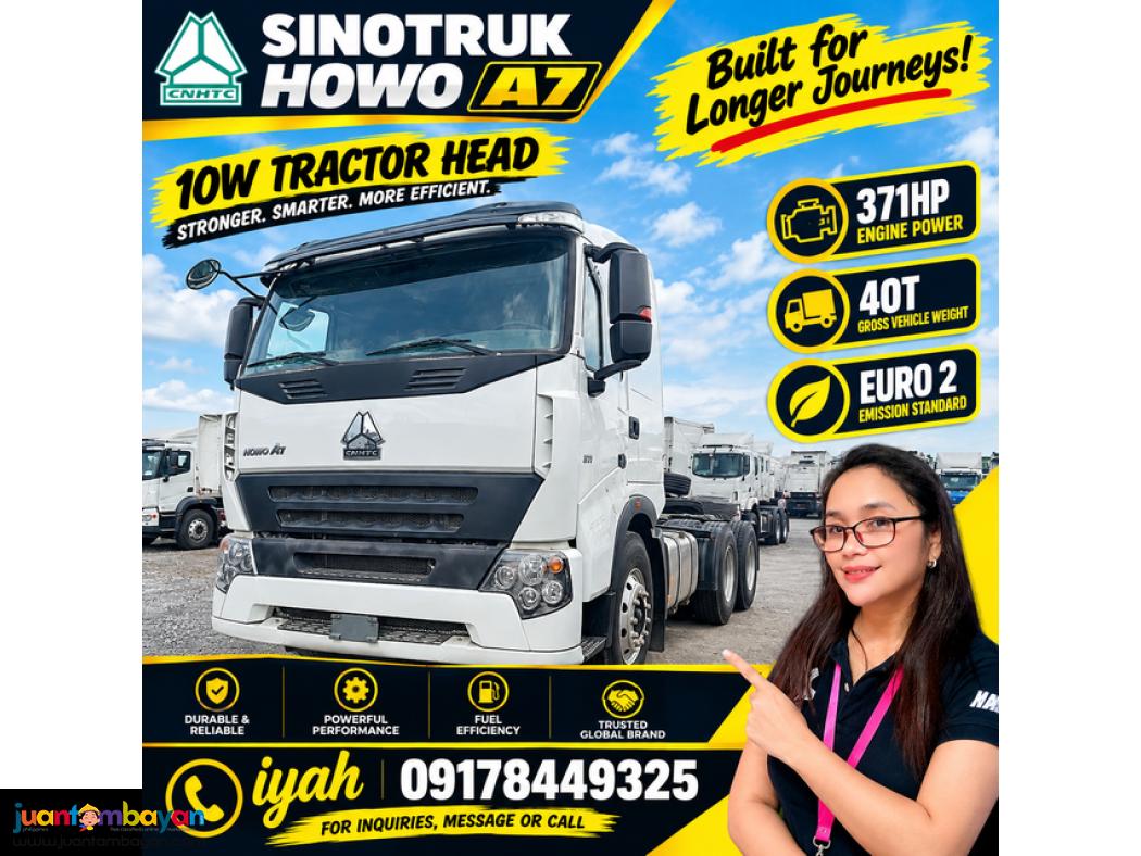 SINOTRUK HOWO A7 10W TRACTOR HEAD 371HP 40T EURO 2