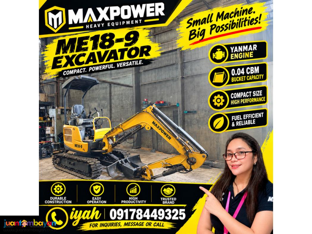 MAXPOWER ME18-9 EXCAVATOR YANMAR ENGINE 0.04CBM