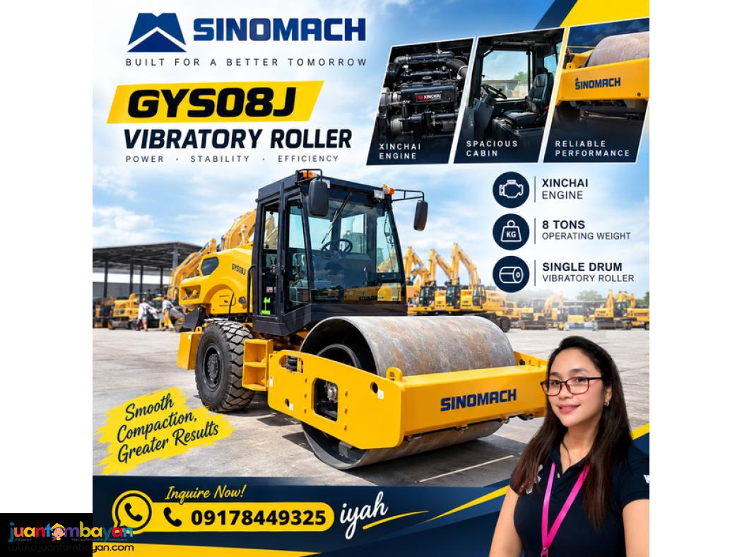 SINOMACH GYS08J VIBRATORY ROLLER-8T
