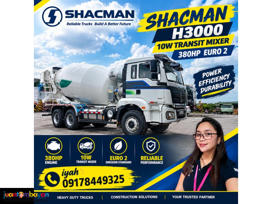 SHACMAN H3000 10W TRANSIT MIXER 380HP EURO 2