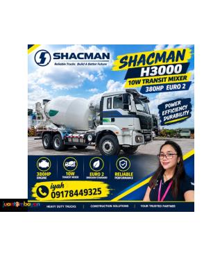 SHACMAN H3000 10W TRANSIT MIXER 380HP EURO 2