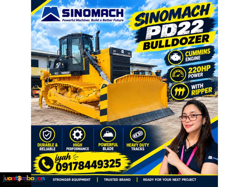 SINOMACH PD22 BULLDOZER CUMMINS ENGINE 220HP WITH RIPPER