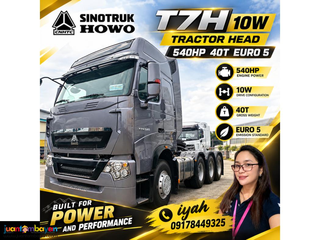 SINOTRUK HOWO T7H 10W TRACTOR HEAD 540HP 40T- EURO 5