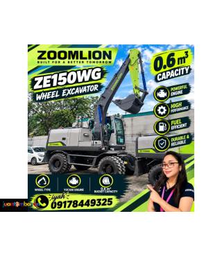 Zoomlion ZE150WG Wheel Excavator 0.6 m³ Capacity