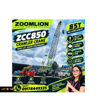 Zoomlion ZCC850 Crawler Crane 85T Max. lifting capacity