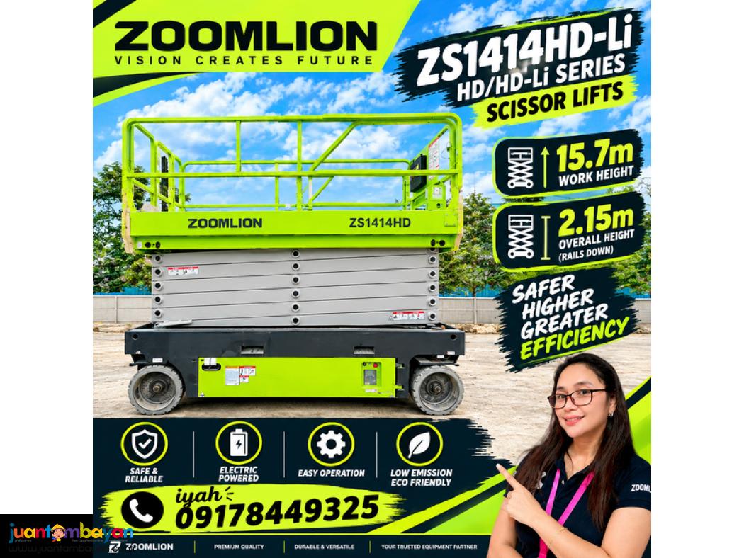 Zoomlion ZS1414HD-Li HD/HD-Li Series Scissor Lifts 15.7m Work Height