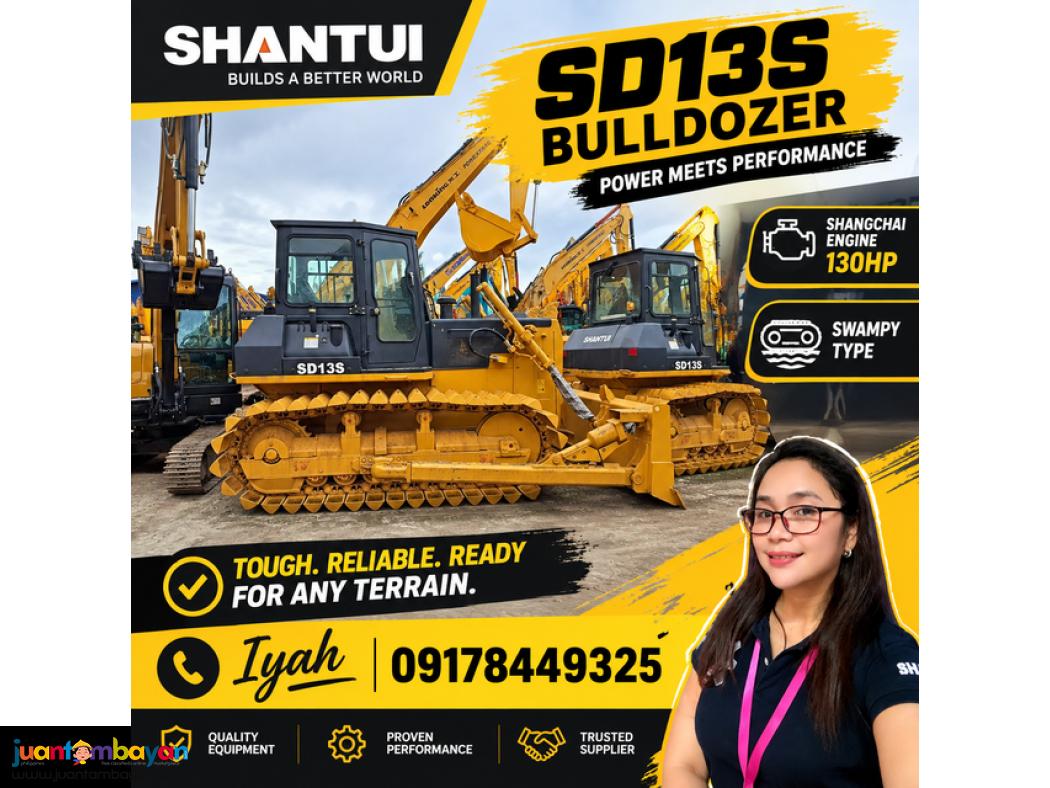 Shantui SD13S Bulldozer Shangchai engine 130hp Swampy type