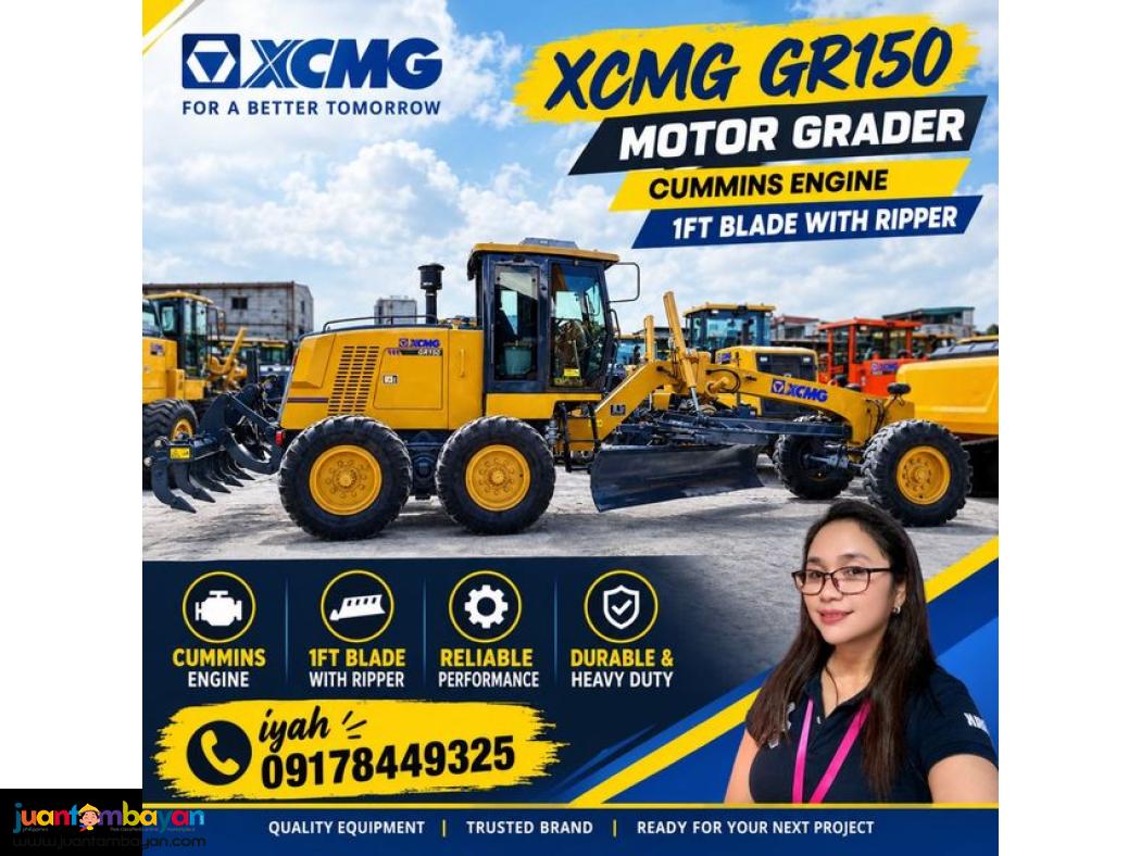 XCMG GR150 MOTOR GRADER 12 FT CUMMINS ENGINE 