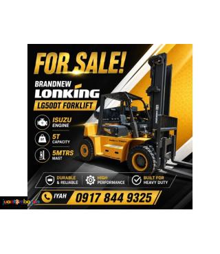 LONKING LG50DT FORKLIFT 5TONS HI MAST 