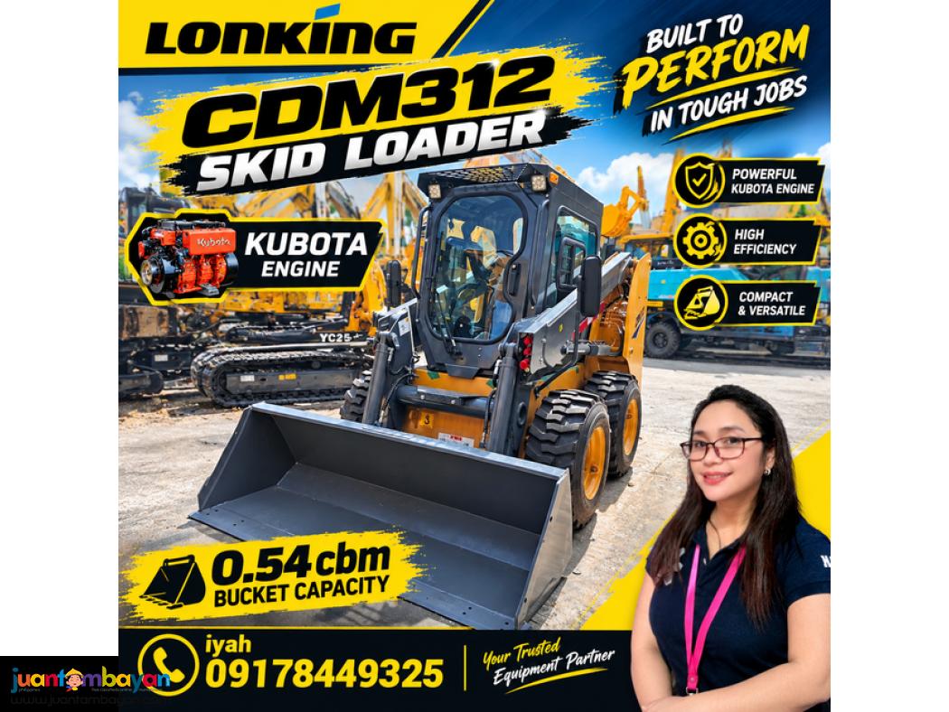 LONKING SKID LOADER- CDM312 0.54CBM