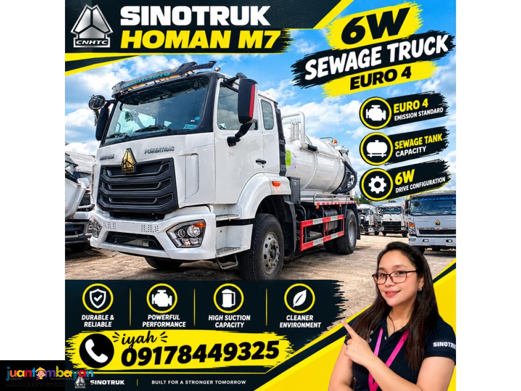 Sinotruk Homan M7 6w Sewage Truck 10k liters