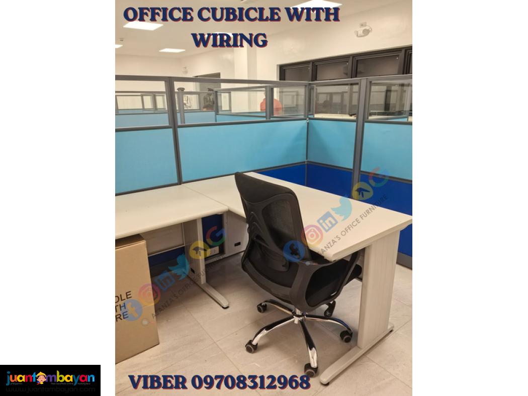 office cubicle/workstation with wiring 