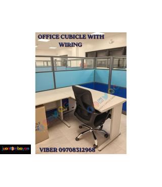 office cubicle/workstation with wiring 