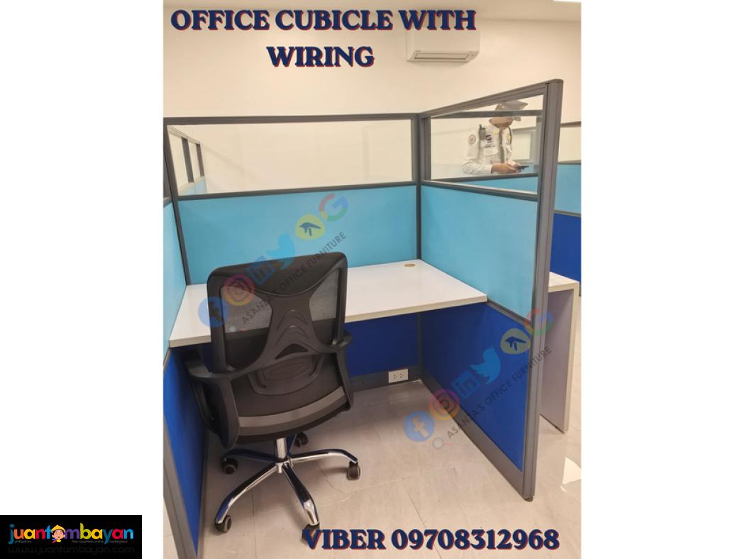 office cubicle/workstation with wiring 
