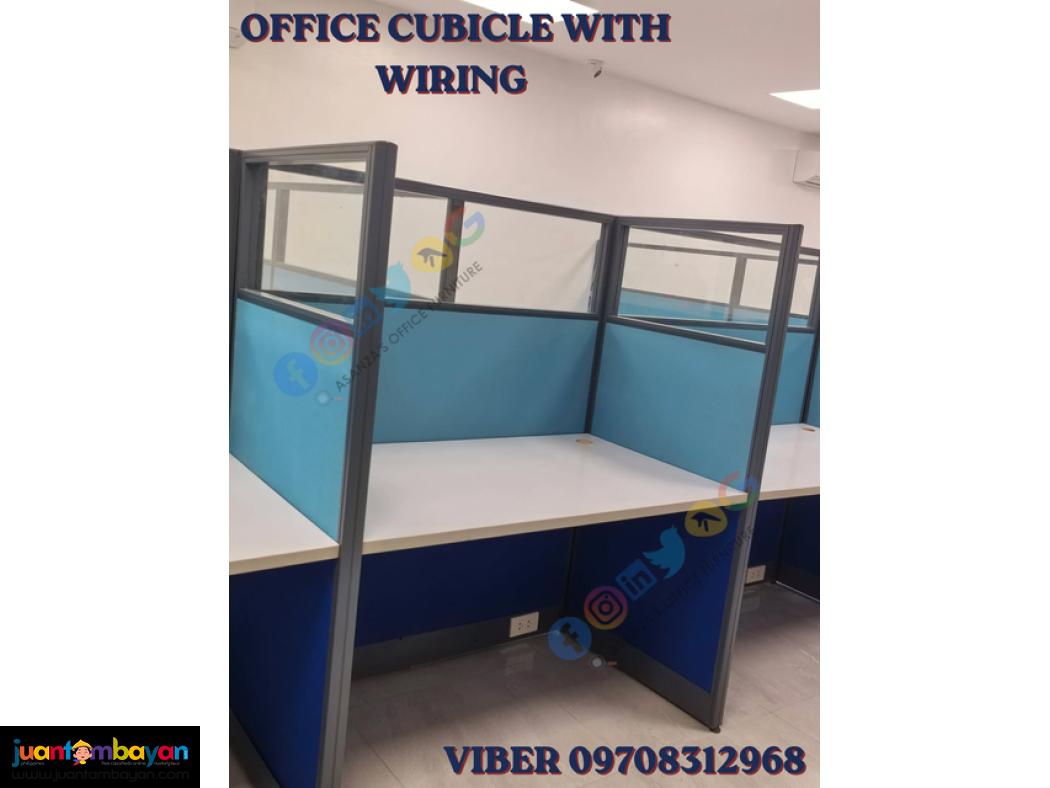 office cubicle/workstation with wiring 