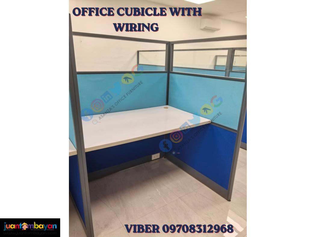office cubicle/workstation with wiring 